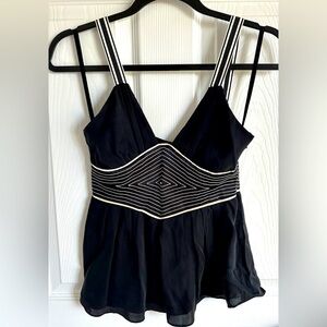 NWOT Catherine Malandrino Silk Baby Doll Top
